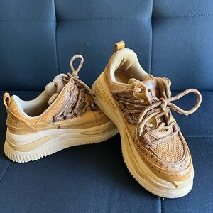 Farm Rio Chunky Tan Platform Sneakers